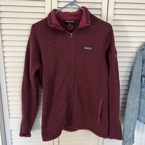 maroon patagonia jacket gently used
